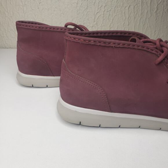 UGG Hendrickson Mens 12 US Chukka Boots Leather Wine Ankle Boots Lace-Up 1013990 main image 13